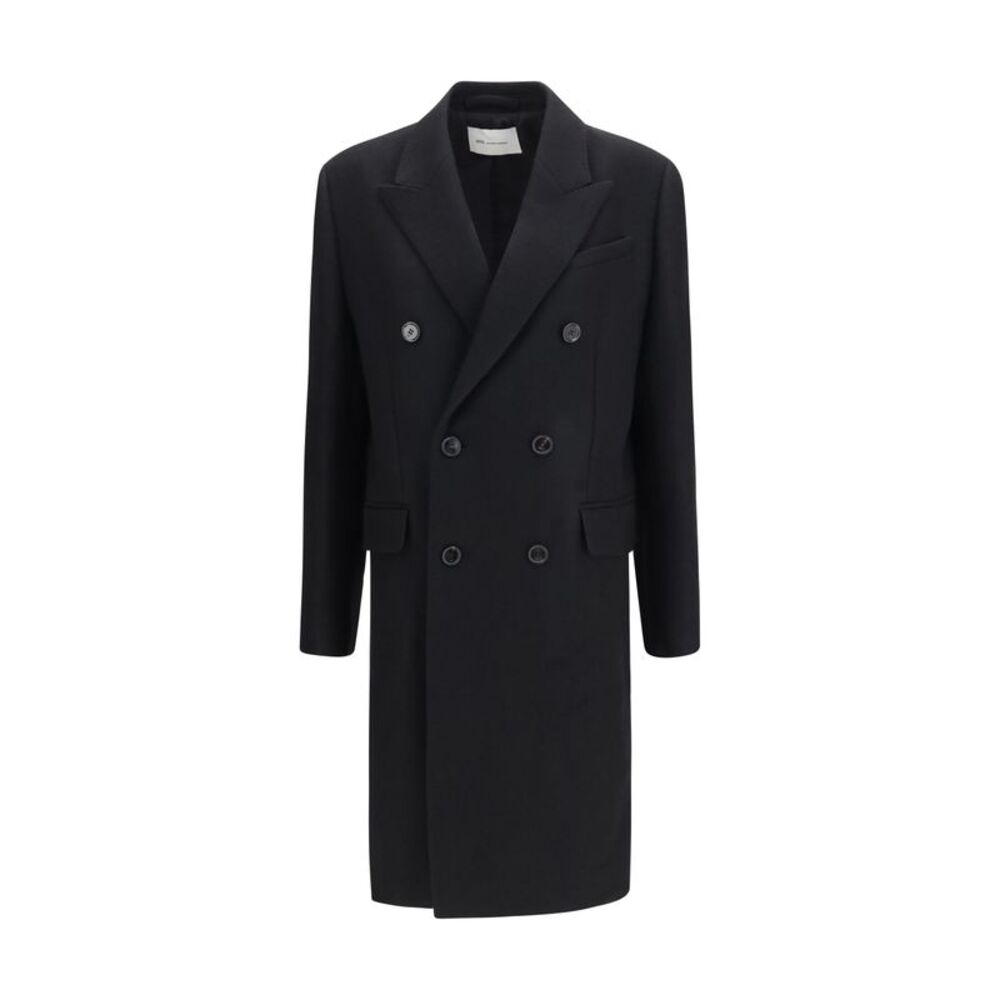 Ami Paris Women Double-Breasted Wool Coat